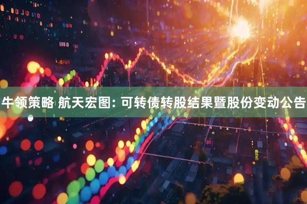 牛领策略 航天宏图: 可转债转股结果暨股份变动公告