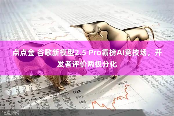 点点金 谷歌新模型2.5 Pro霸榜AI竞技场，开发者评价两极分化